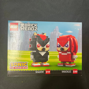 LEGO BrickHeadZ - Sonic The Hedgehog - Shadow #219 Knuckles #220 40677 FRENLY BRICKS - Open 7 Days