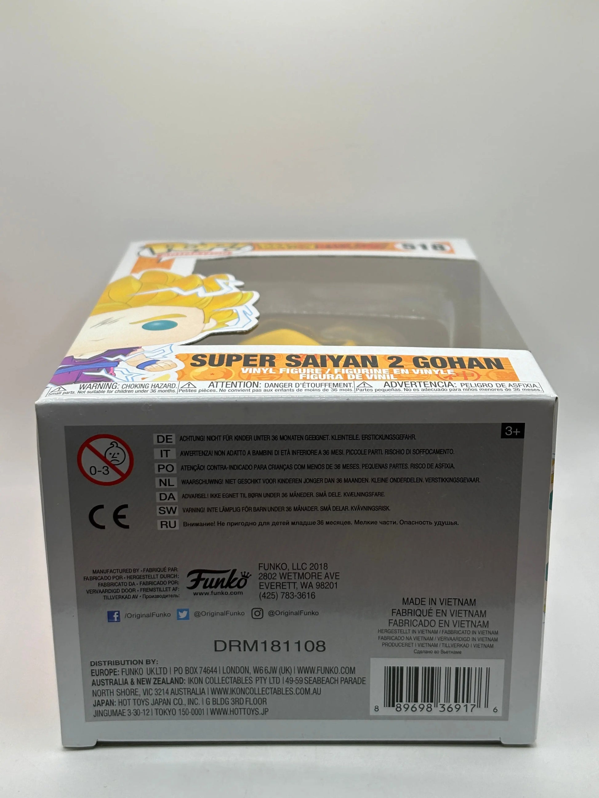 Funko POP! Animation Dragon Ball Z #518 Super Saiyan 2 Gohan FRENLY BRICKS - Open 7 Days