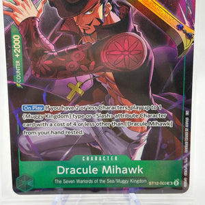 One Piece TCG - Dracule Mihawk ST12-003 SR Sealed Promo Card FRENLY BRICKS - Open 7 Days
