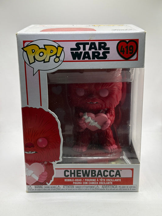 Funko POP! Star Wars Valentines #419 Chewbacca Bobble-Head FRENLY BRICKS - Open 7 Days