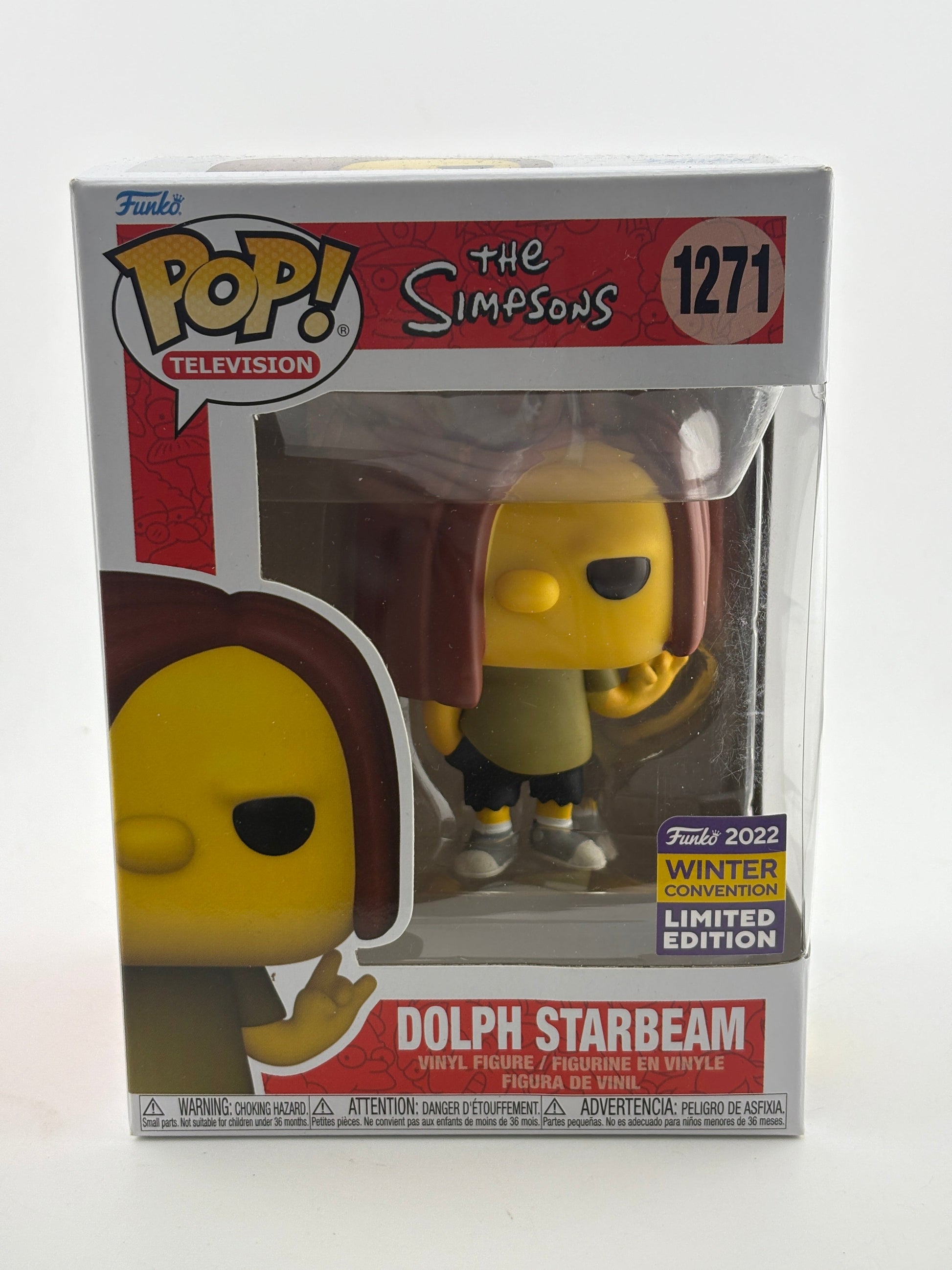 Funko POP! Television The Simpsons #1271 Dolph Starbeam 2022 Winter Con LE FRENLY BRICKS - Open 7 Days