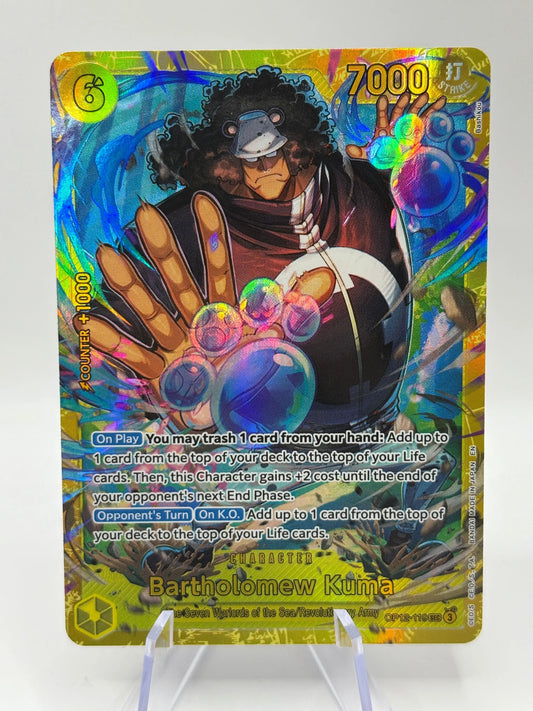 One Piece TCG - Bartholomew Kuma OP12-119 Secret Rare NM FRENLY BRICKS - Open 7 Days