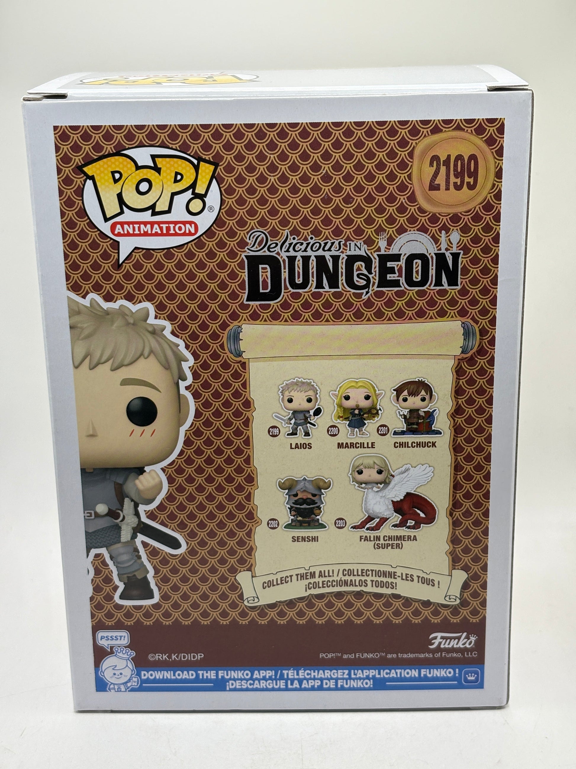 Funko POP! Animation Delicious Dungeon #2199 Laios Limited Chase FRENLY BRICKS - Open 7 Days