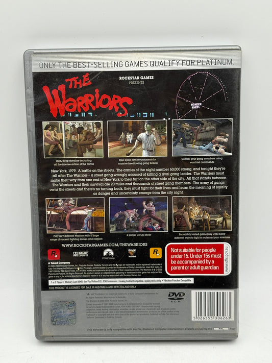 The Warriors Platinum – Playstation 2 PS2 Game Complete – Pal FRENLY BRICKS - Open 7 Days