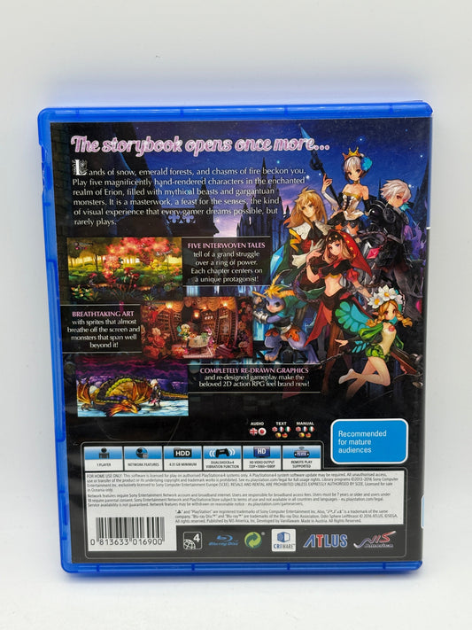 Playstation 4 - Odin Sphere Leifthrasir Video Game *Damage FRENLY BRICKS - Open 7 Days