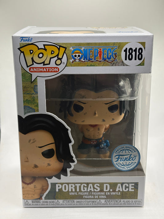 Funko POP! Animation One Piece #1818 Portgas D. Ace Special Edition FRENLY BRICKS - Open 7 Days