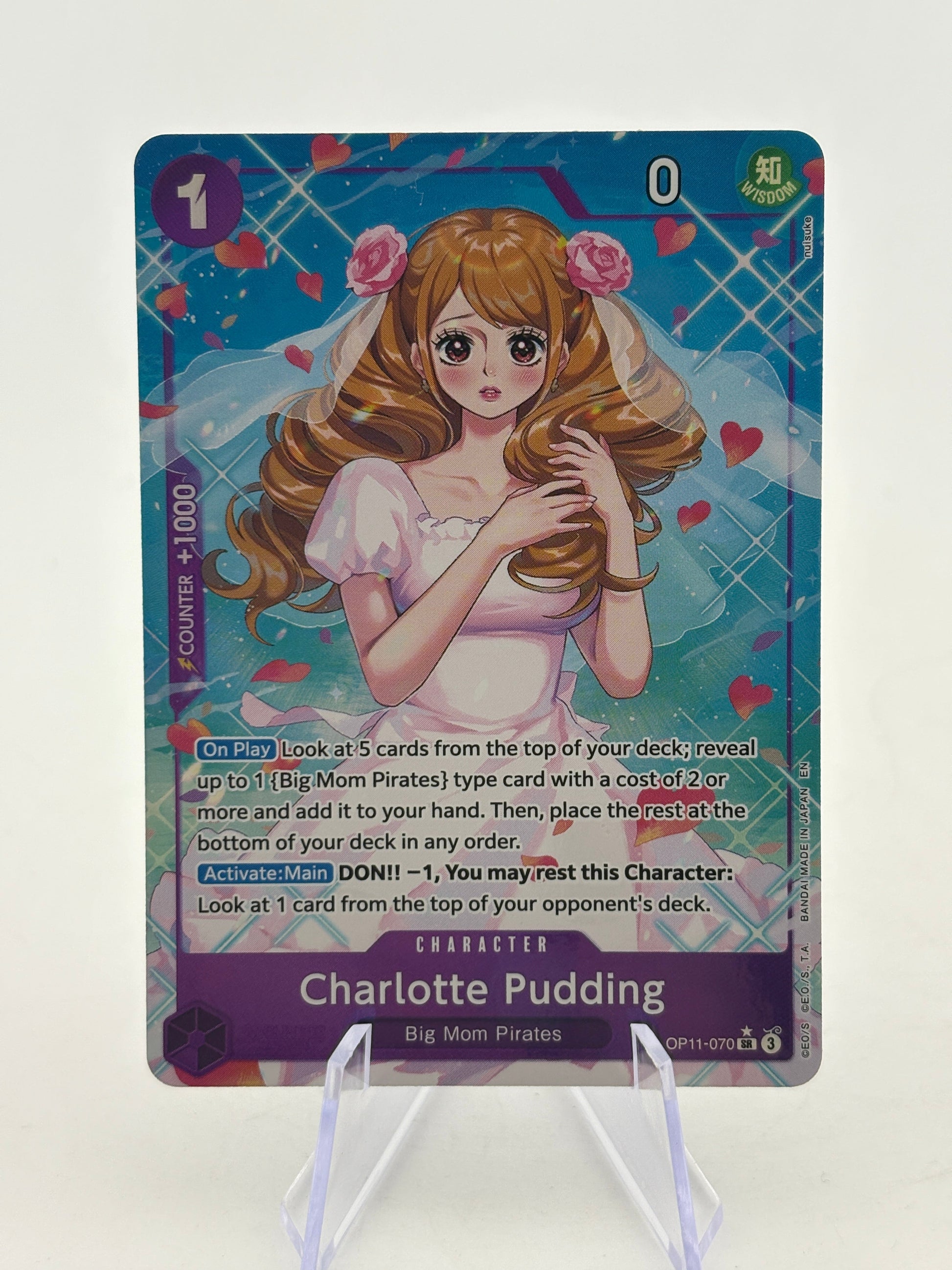 One Piece TCG OP11 - Charlotte Pudding OP11-070 SR* Alternate Art FRENLY BRICKS - Open 7 Days