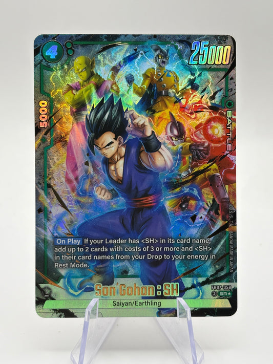Dragon Ball Super Fusion World - Son Gohan : SH FB07-058 SR* Alt Art FRENLY BRICKS - Open 7 Days