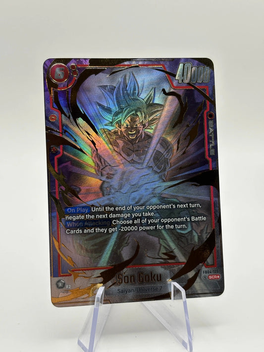 Dragon Ball Super Fusion World - Son Goku FB04-129 SCR* Alternate Art FRENLY BRICKS - Open 7 Days