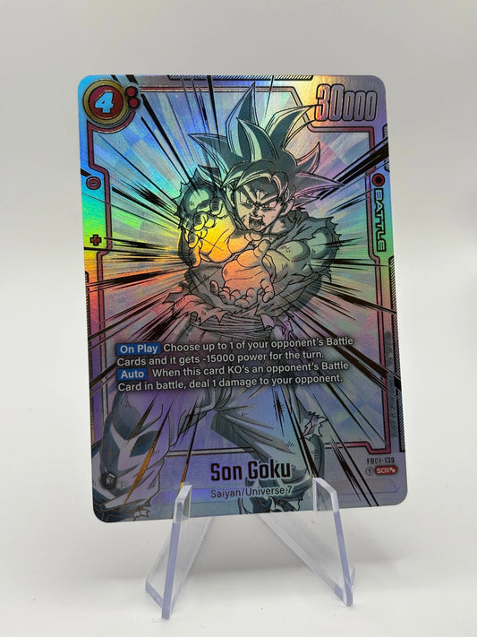 Dragon Ball Super Fusion World - Son Goku FB01-139 SCR** Alt Art NM FRENLY BRICKS - Open 7 Days