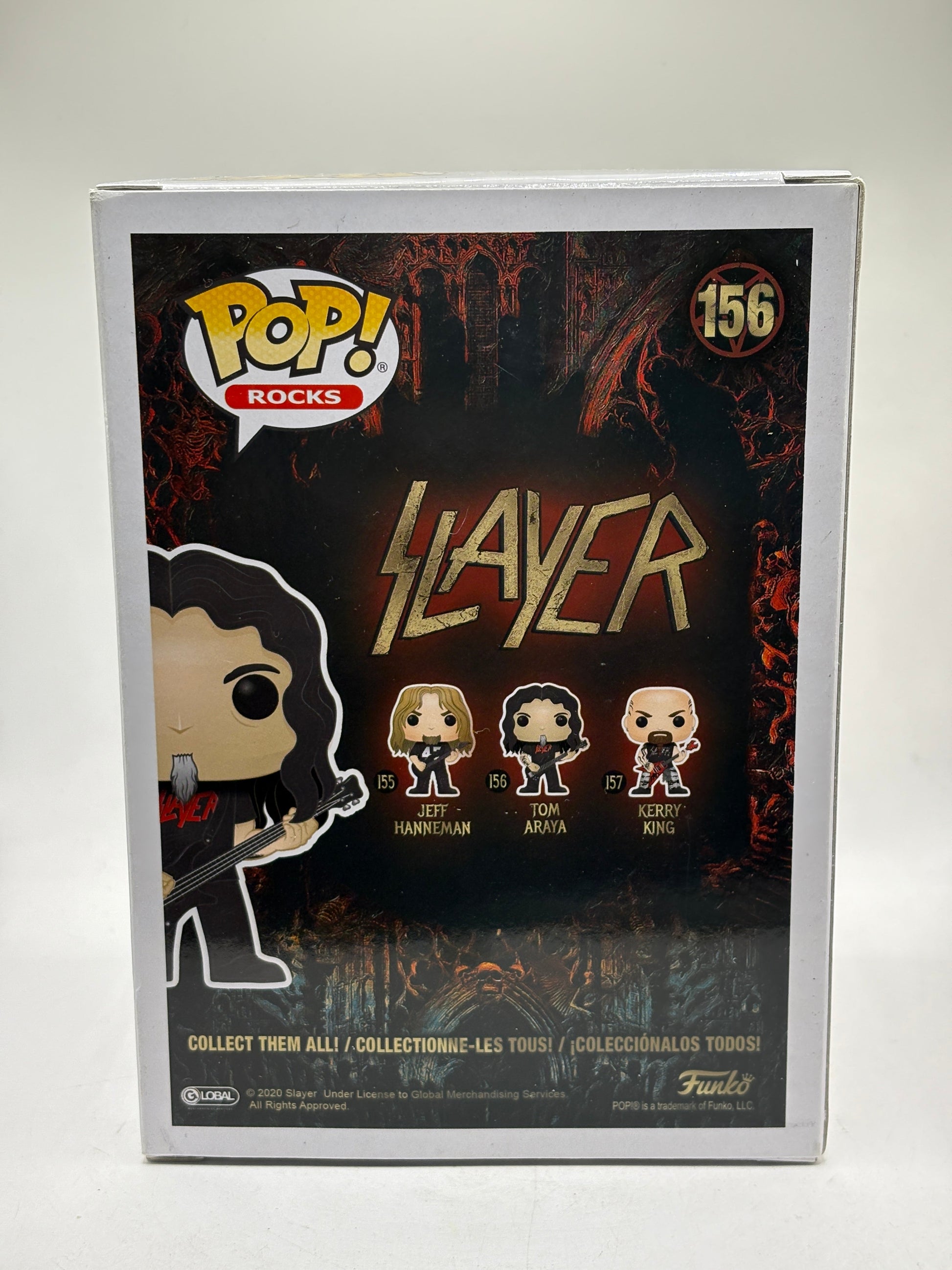 Funko POP! Rocks Slayer #156 Tom Araya Vinyl Figure FRENLY BRICKS - Open 7 Days