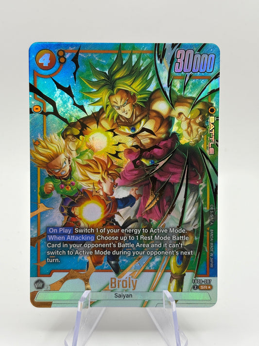Dragon Ball Super Fusion World - Broly FB08-087 SR* Alt Art NM FRENLY BRICKS - Open 7 Days
