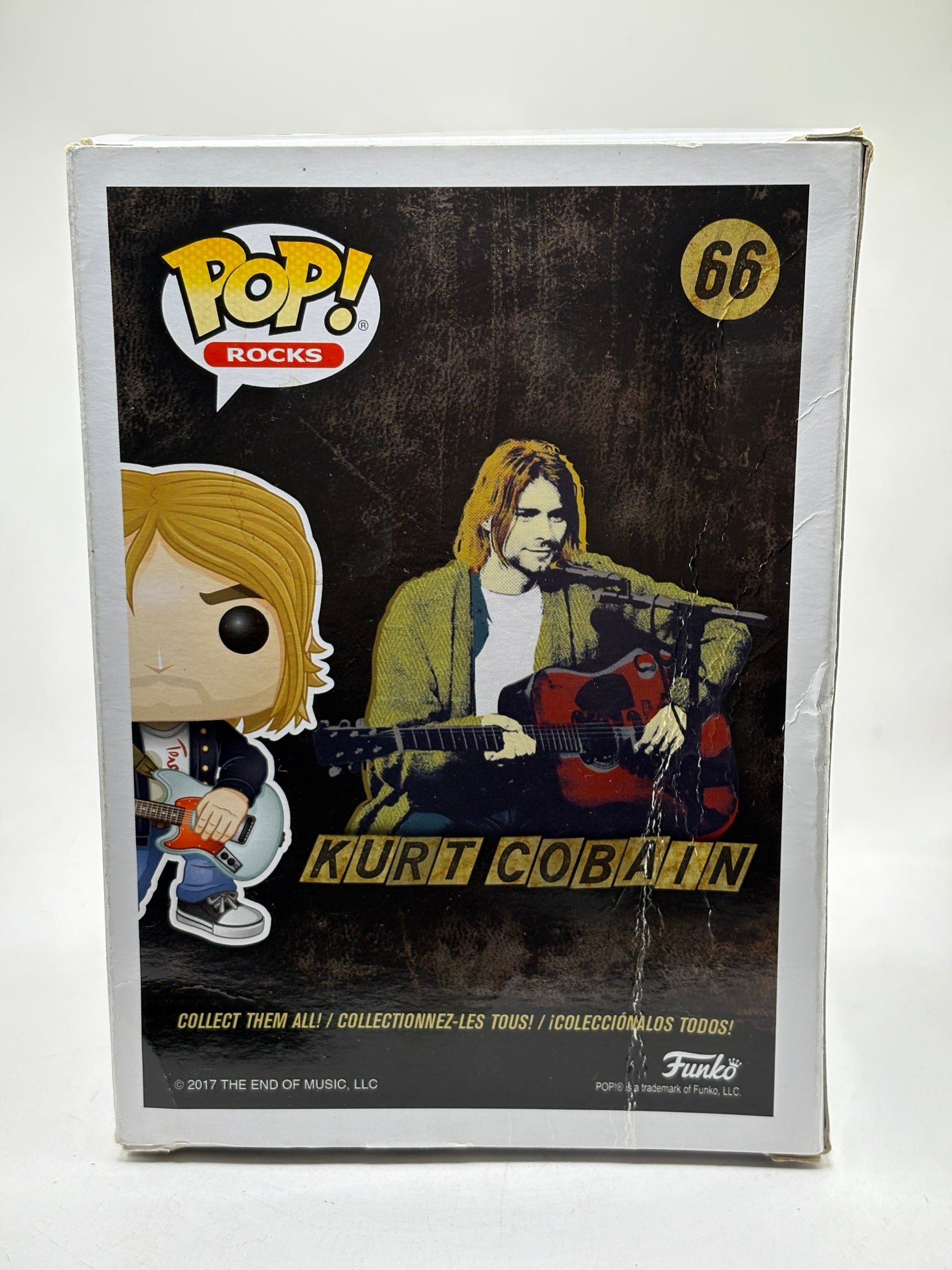 Funko POP! Rocks Kurt Cobain #66 Kurt Cobain *BOX DAMAGE* FRENLY BRICKS - Open 7 Days