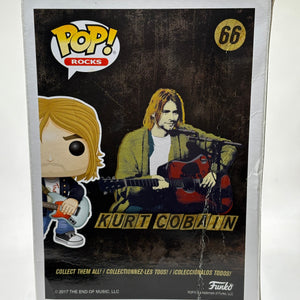 Funko POP! Rocks Kurt Cobain #66 Kurt Cobain *BOX DAMAGE* FRENLY BRICKS - Open 7 Days