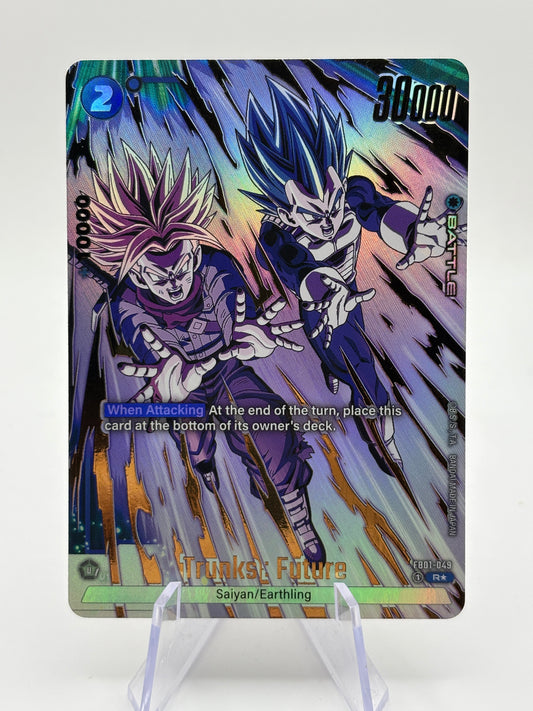 Dragon Ball Super Fusion World - Trunks : Future FB01-049 R* Alt Art Nm FRENLY BRICKS - Open 7 Days