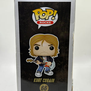 Funko POP! Rocks Kurt Cobain #66 Kurt Cobain *BOX DAMAGE* FRENLY BRICKS - Open 7 Days