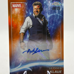 Topps Chrome Marvel 2025 Andy Serkis as Ulysses Klaue Auto /25 Orange FRENLY BRICKS - Open 7 Days