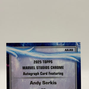 Topps Chrome Marvel 2025 Andy Serkis as Ulysses Klaue Auto /25 Orange FRENLY BRICKS - Open 7 Days