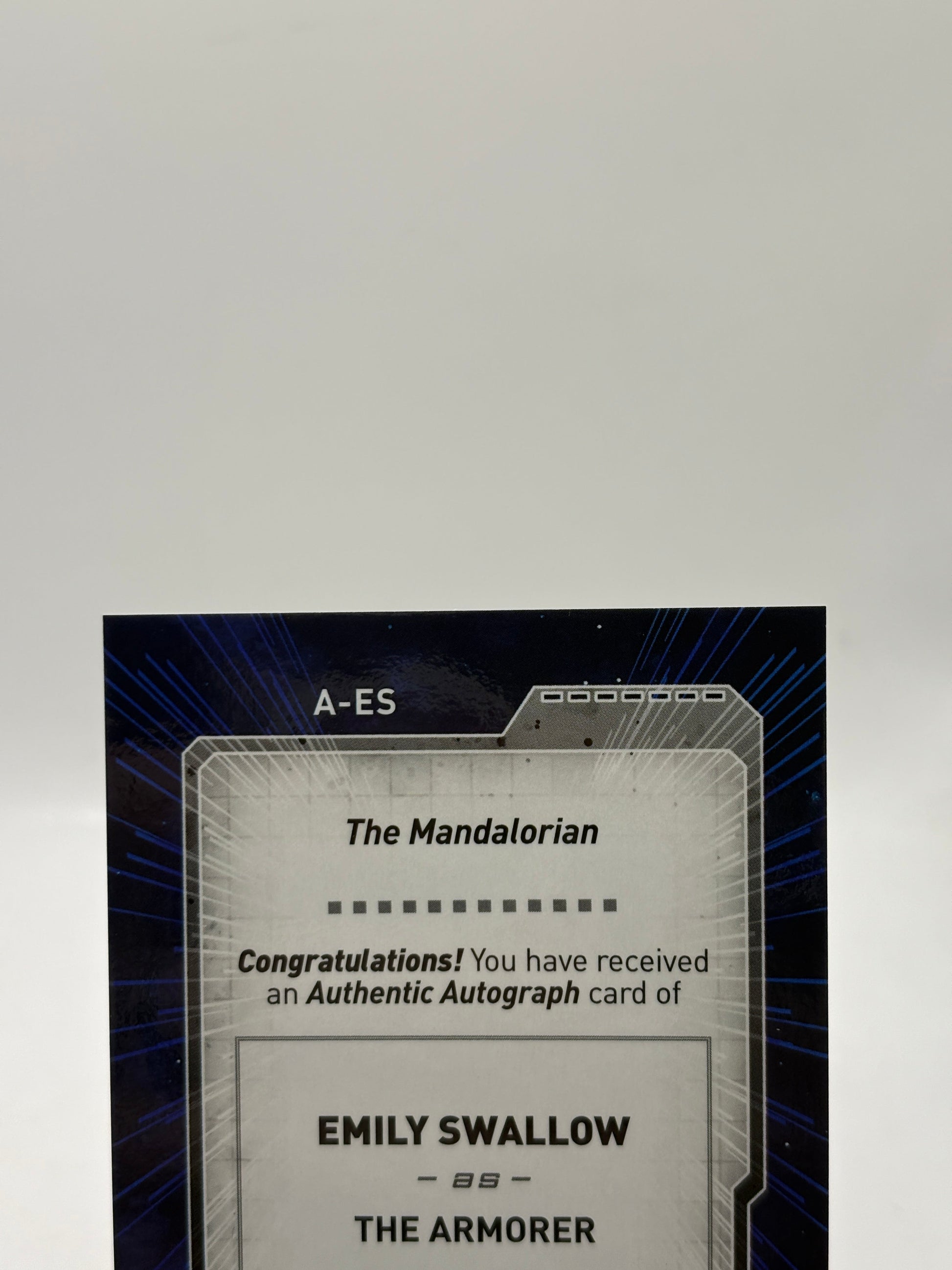 Topps Star Wars #A-ES Emily Swallow as The Armorer Auto /50 FRENLY BRICKS - Open 7 Days