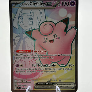 Pokemon TCG Journey Together - Lillie’s Clefairy EX 173/159 Full Art Nm FRENLY BRICKS - Open 7 Days