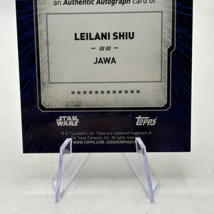 Topps Star Wars #A-LS Leilani Shiu as Jawa Auto Silver FRENLY BRICKS - Open 7 Days
