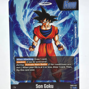 Dragon Ball Super Fusion World - Son Goku FB03-027 Leader Alt Art NM FRENLY BRICKS - Open 7 Days