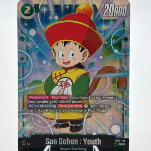 Dragon Ball Super Fusion World - Son Gohan : Youth FB03-139 SCR NM FRENLY BRICKS - Open 7 Days