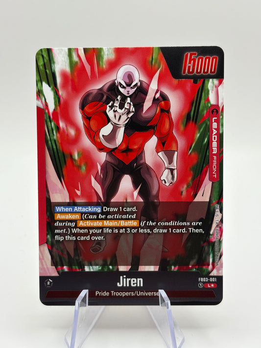 Dragon Ball Super Fusion World - Jiren FB03-001 Leader Alt Art NM FRENLY BRICKS - Open 7 Days