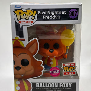 Funko POP! Games Five Nights at Freddys #907 Balloon Foxy Flocked FRENLY BRICKS - Open 7 Days