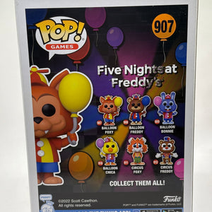 Funko POP! Games Five Nights at Freddys #907 Balloon Foxy Flocked FRENLY BRICKS - Open 7 Days