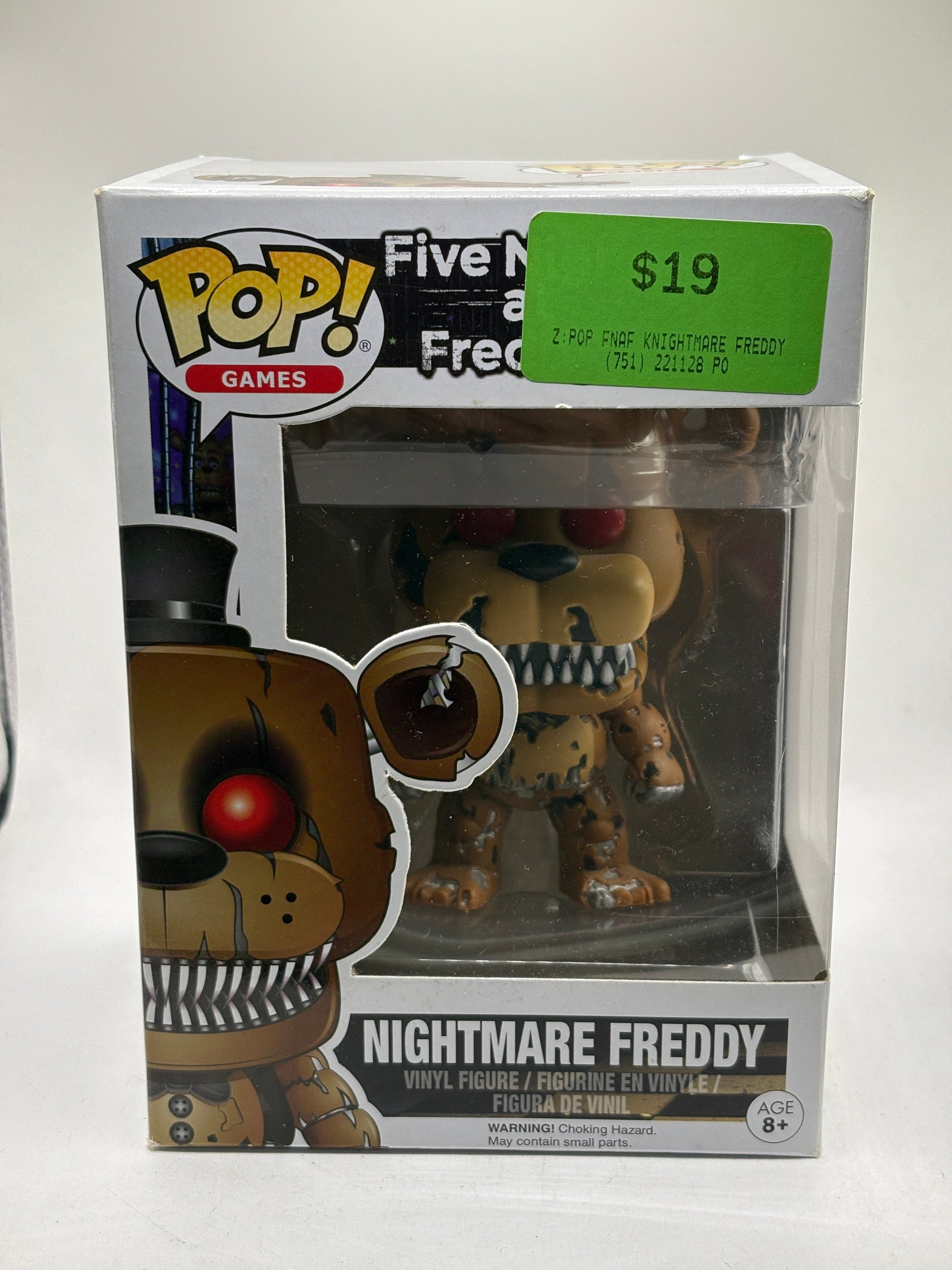 Funko POP! Games Five Nights at Freddys #111 Nightmare Freddy Vinyl Figure FRENLY BRICKS - Open 7 Days