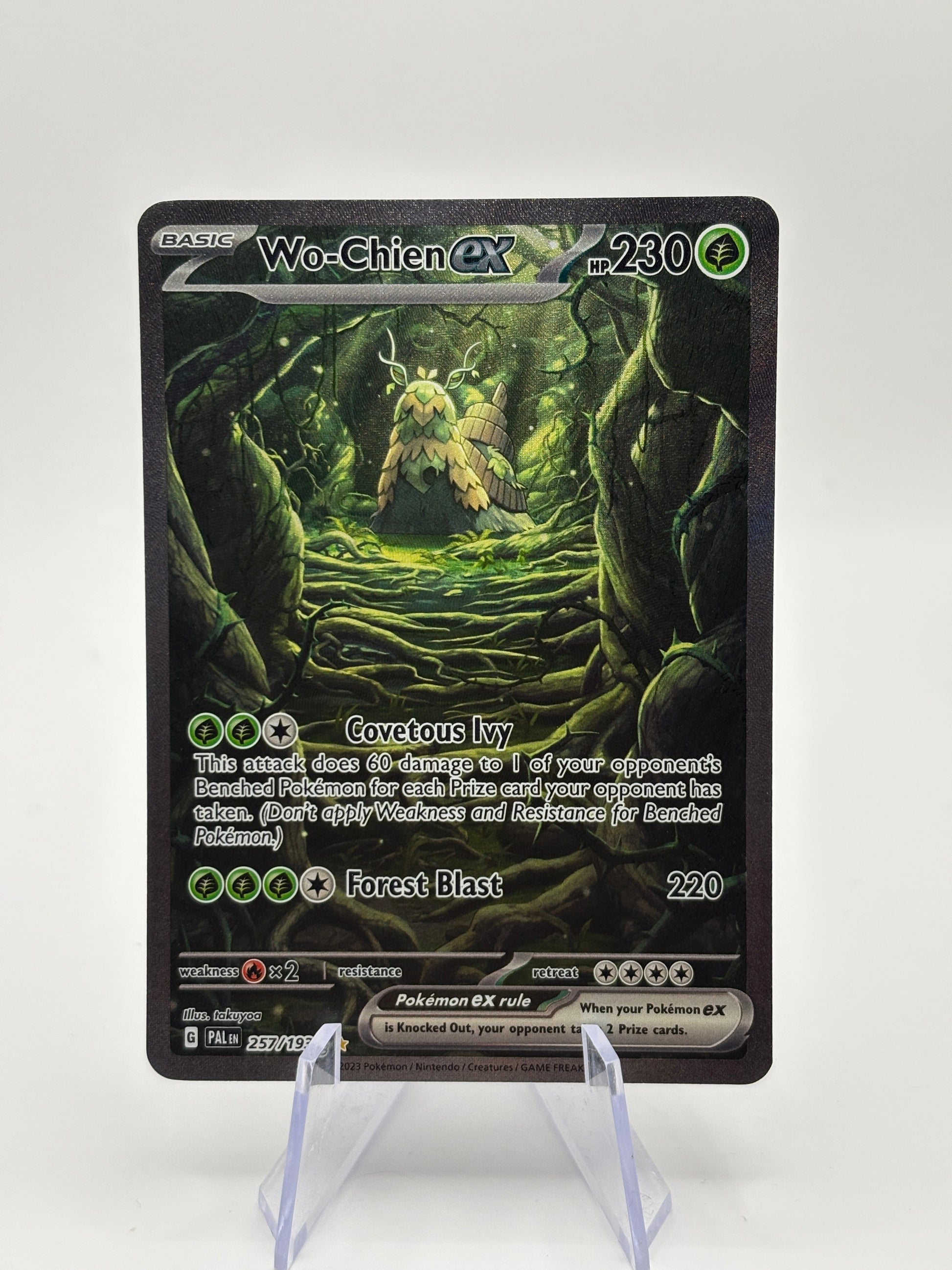 Pokemon TCG Paldea Evoled - Wo-Chien EX 257/193 Special Illustration Rare NM FRENLY BRICKS - Open 7 Days