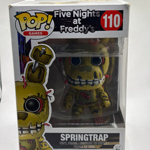 Funko POP! Games Five Nights at Freddys #110 Springtrap *BOX DAMAGE* FRENLY BRICKS - Open 7 Days