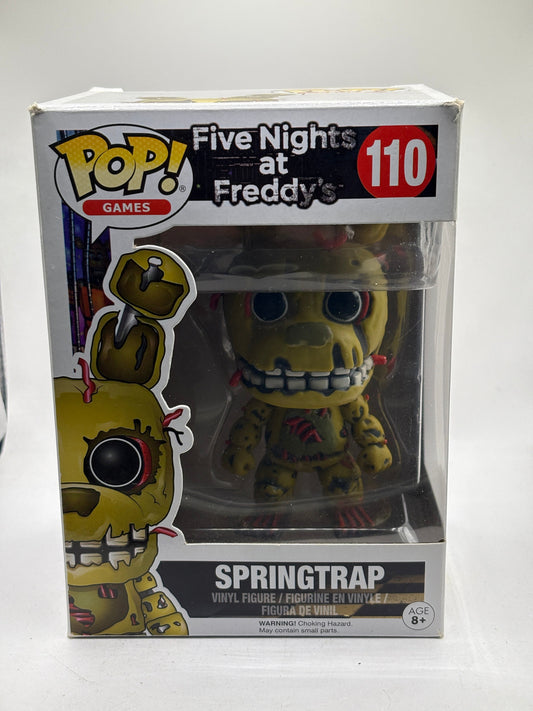 Funko POP! Games Five Nights at Freddys #110 Springtrap *BOX DAMAGE* FRENLY BRICKS - Open 7 Days