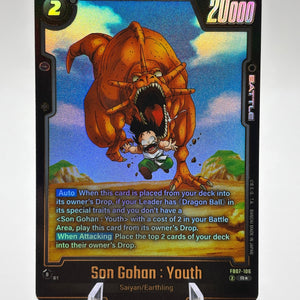 Dragon Ball Super Fusion World - Son Gohan : Youth FB07-106 R* Alt Art (1) FRENLY BRICKS - Open 7 Days