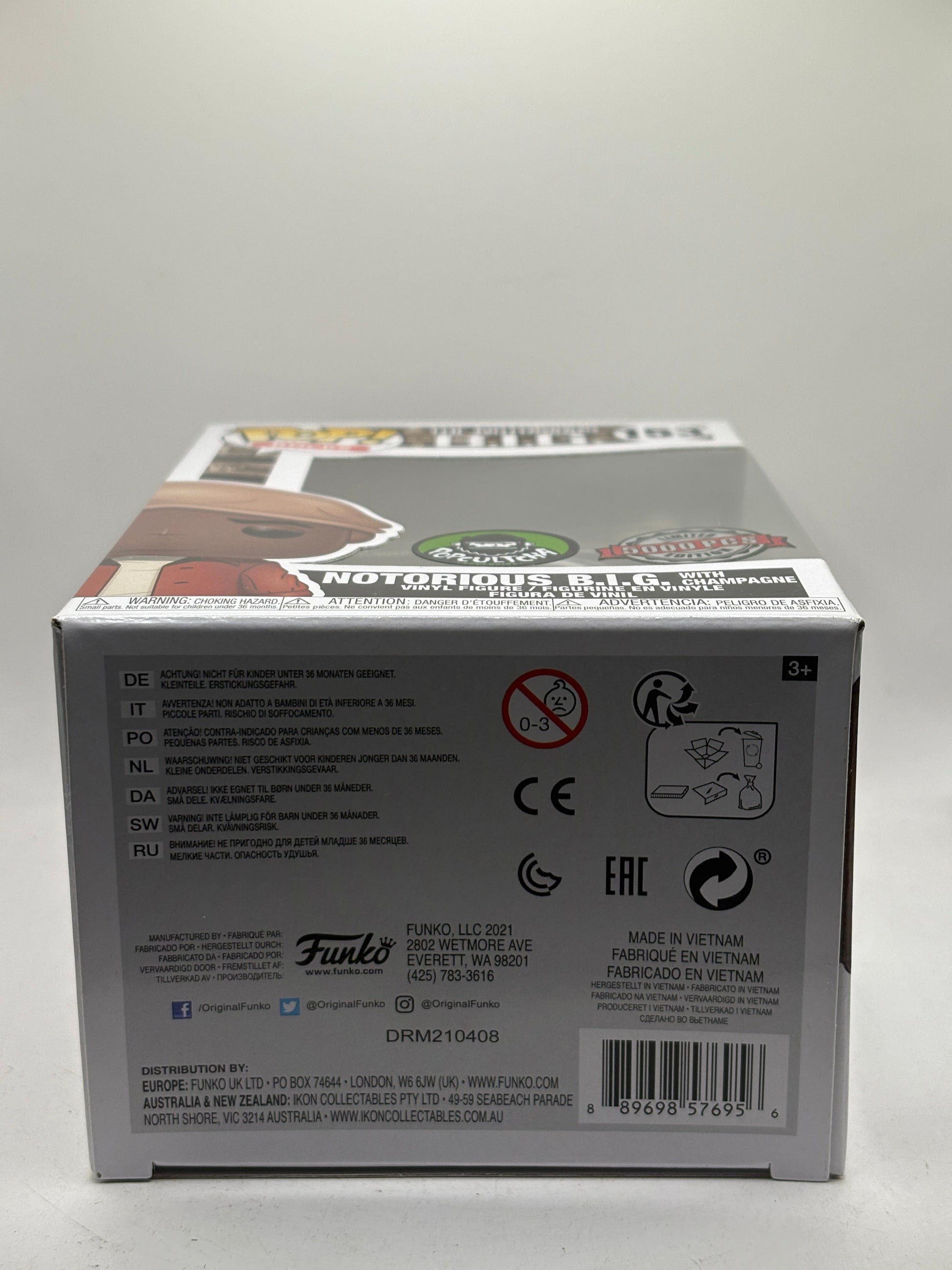 Funko POP! Rocks The Notorious B.I.G #153 Notorious BIG with Champagne 5000 Pcs FRENLY BRICKS - Open 7 Days