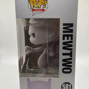 Funko POP! Games Pokemon #581 Mewtwo Flocked 2020 Summer Con Limited FRENLY BRICKS - Open 7 Days