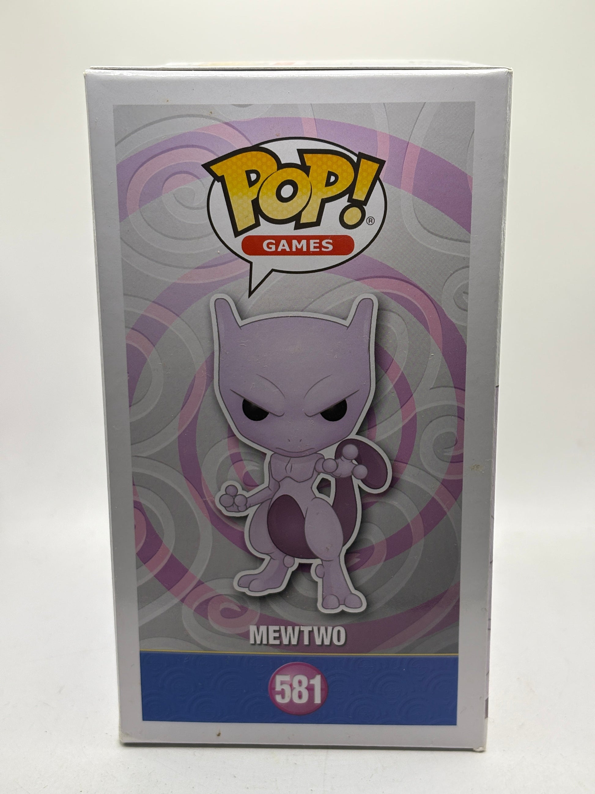 Funko POP! Games Pokemon #581 Mewtwo Flocked 2020 Summer Con Limited FRENLY BRICKS - Open 7 Days
