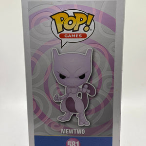 Funko POP! Games Pokemon #581 Mewtwo Flocked 2020 Summer Con Limited FRENLY BRICKS - Open 7 Days