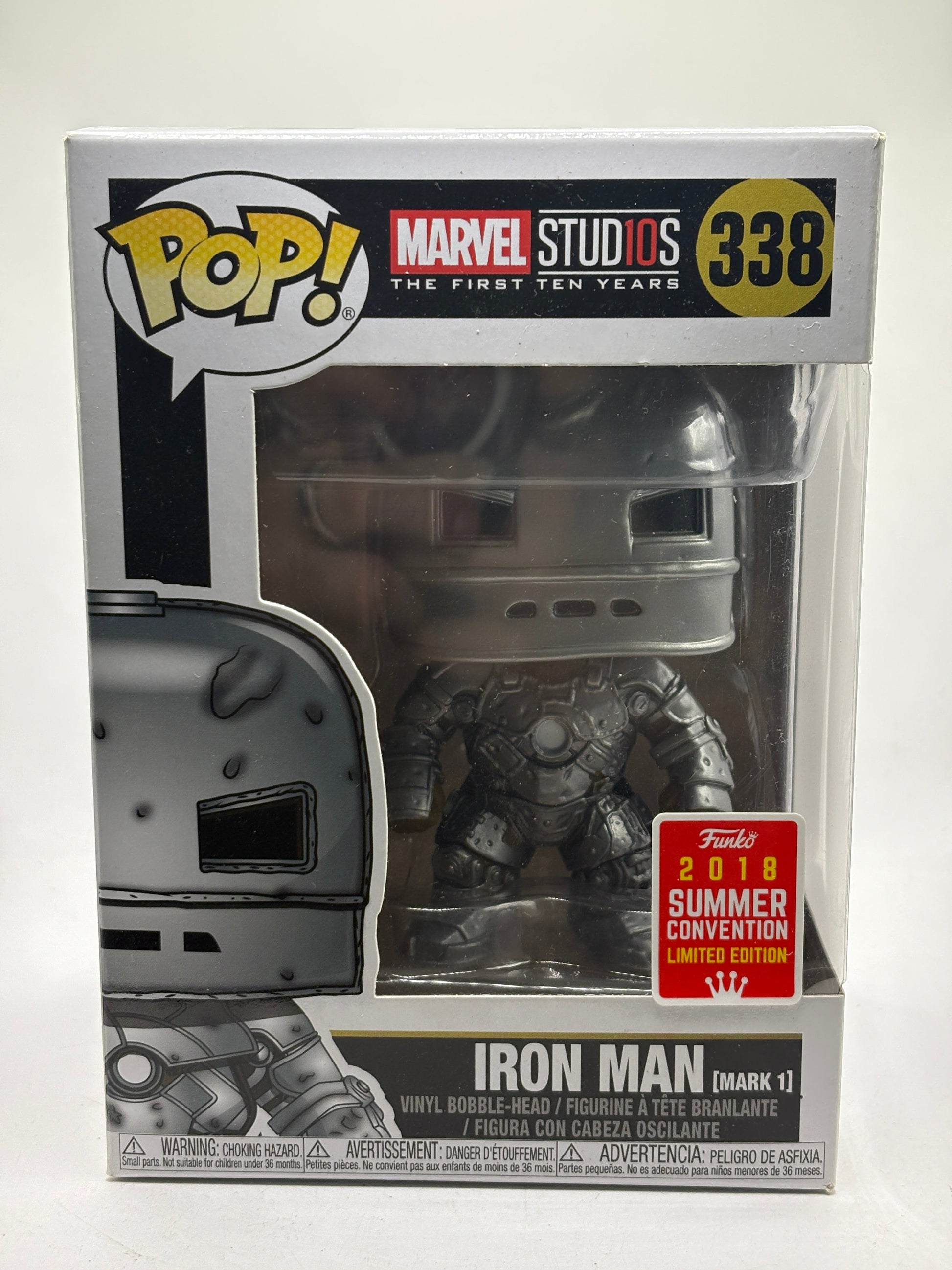 Funko POP! Marvel Studios #338 Iron Man Mark 1 2018 Summer FRENLY BRICKS - Open 7 Days