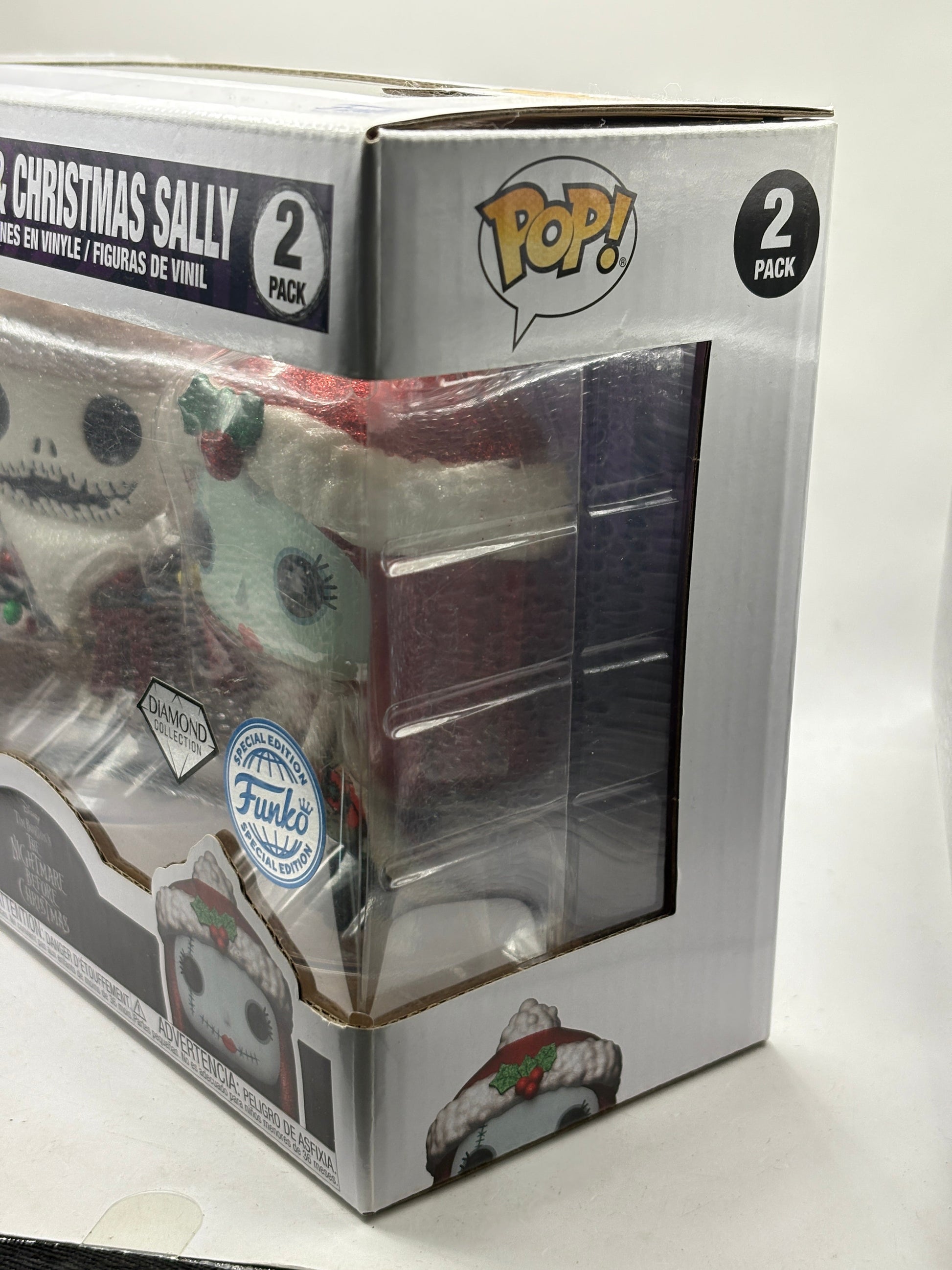 Funko POP! Santa Jack & Christmas Sally 2 Pack Diamond SE FRENLY BRICKS - Open 7 Days