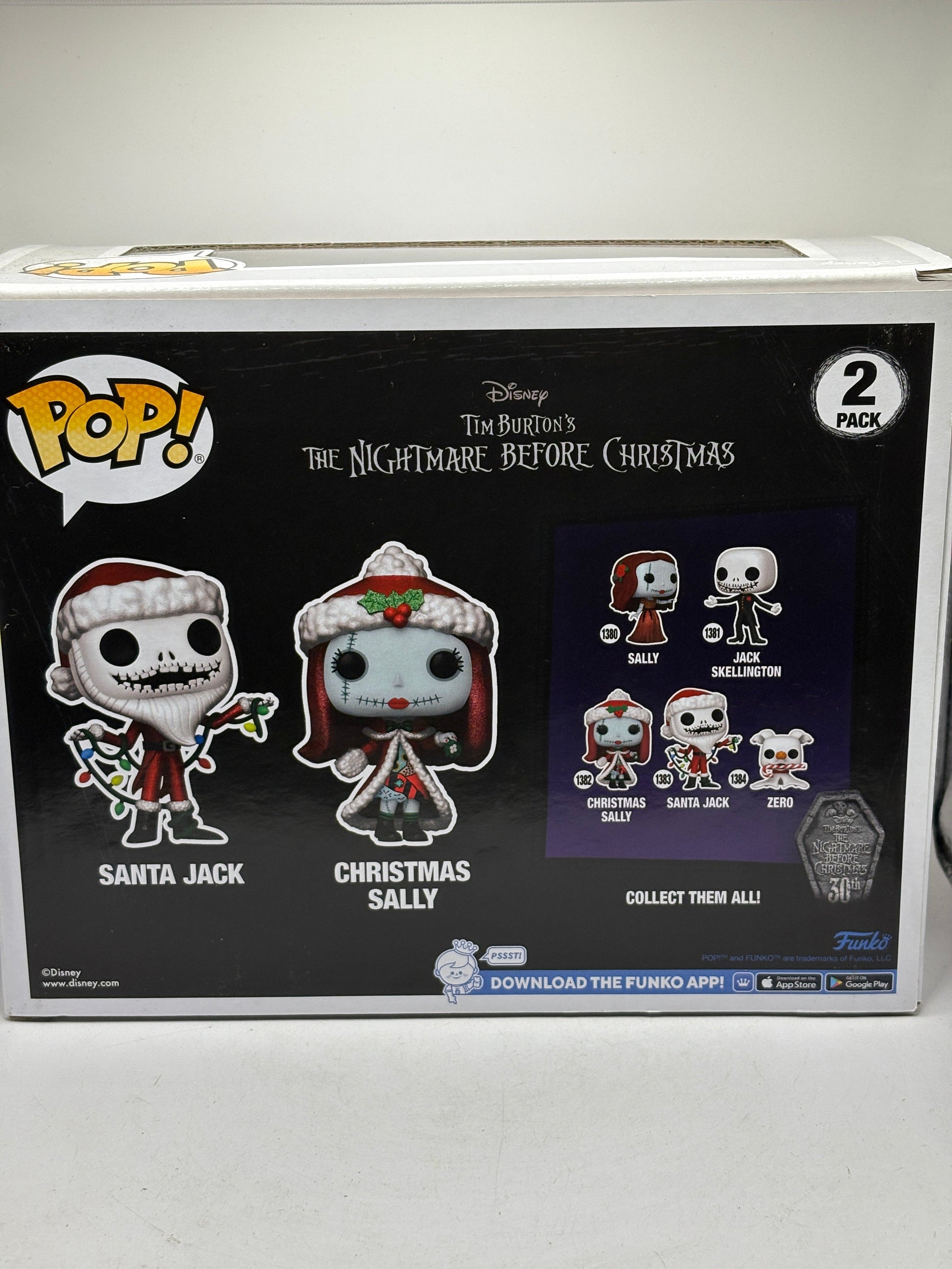 Funko POP! Santa Jack & Christmas Sally 2 Pack Diamond SE FRENLY BRICKS - Open 7 Days