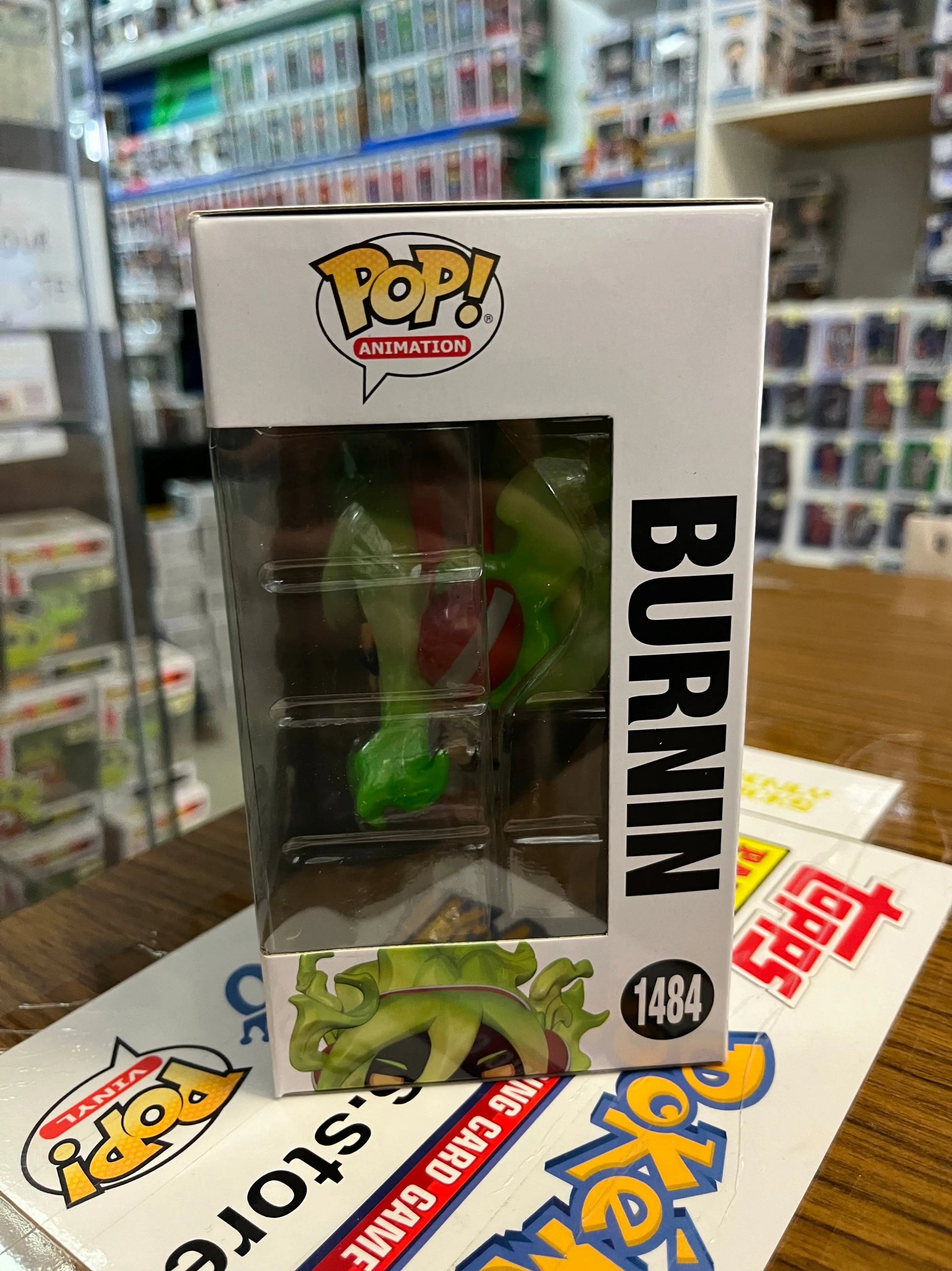 Funko POP Animation - Burnin #1484 (Glow Chase Edition) FRENLY BRICKS - Open 7 Days