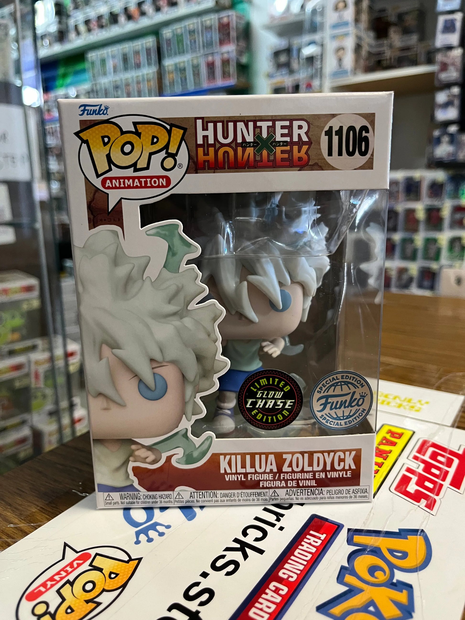 Funko POP Animation - Killua Zoldyck #1106 (Glow Chase Edition) FRENLY BRICKS - Open 7 Days