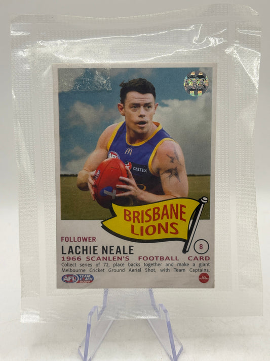 2024 AFL Teamcoach Scanlens Retro Card 8 Brisbane Lions Lachie Neale product image