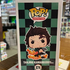 Funko POP Animation - Tanjiro Kamado (Hinokami Kagura Dance) #874 (Glow Chase Exclusive) FRENLY BRICKS - Open 7 Days