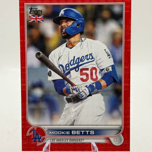 2022 Topps MLB - #141 Mookie Betts UK Edition Red /99