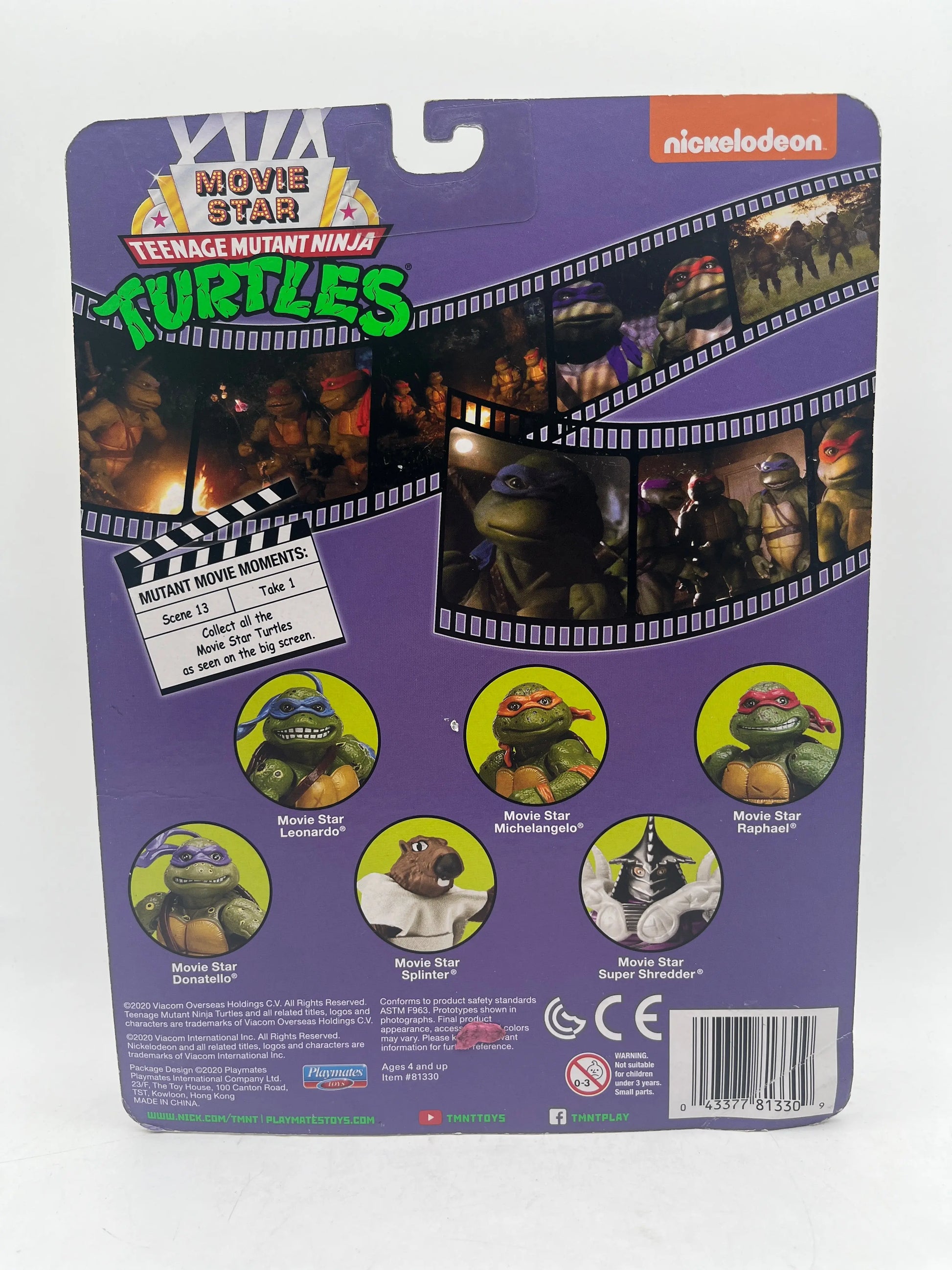Teenage Mutant Ninja Turtles Playmates Movie Star Collection Raphael FRENLY BRICKS - Open 7 Days
