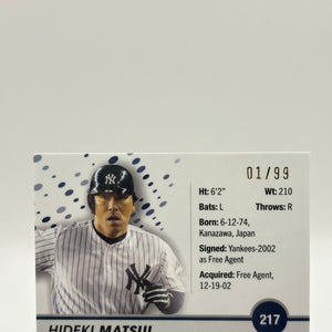 2023 Topps Pristine MLB - #217 Hideki Matsui Purple Pristine 01/99