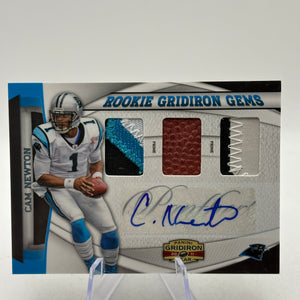 2011 Panini Gridiron Gear - Cam Newtom Rookie Gridiron Gems 16/20 Auto